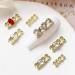 2023 Nail Art Decorations - Number Rhinestone Rivet, 3D Alloy Glitter Design for Manicure & Jewelry Making - Buy Online on GoSupps.com