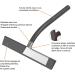 Anlynwooh 9 Matte Black Shower Squeegee - Streak Free Glass Cleaner with 2 Hooks - Buy Online on GoSupps.com