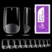 Gelike ec Short Square Nail Tips: 240PCS Soft Gel Tips for Nail Extensions Square Shaped Full Cover Gel X Nail Tips Pre Etched - PMMA Resin Clear False Nails Press on Nails 10 Sizes SHORT SQUARE 2-240-S-Square