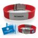 Pacemaker Medical Alert ID Bracelet for Men and Women Red