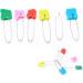 Diaper Bracket - Practical Accessories for Safe Diapering | Colorful Plastic Head Safety Needle (6 Animal Head Colors) - International Shipping Available - Buy Online on GoSupps.com