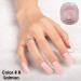 C & I Dip Powder Color #8 Salmon - Gel Nails Effect Nude Dipping Powder for Nail Polish 1 oz / 28 g | Best eCommerce Quality - Buy Online on GoSupps.com