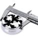 Halloween Goth Round Pill Box - 3 Compartment Mini Portable Travel Medicine Case | Decorative Pocket Purse Organizer - Buy Online on GoSupps.com