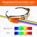 100% Blue Light Blocking Glasses - Amber Wraparound for Sleep Gaming & TV | Unisex White Platinum - Buy Online on GoSupps.com