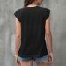 Chiffon Cold Shoulder Shirt Women's Pleated Dolman Sleeve V-Neck Blouse - Black, Medium - Buy Online on GoSupps.com