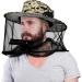 Songyea Mosquito Net Hat - Beekeeper Sun Protection with Removable Mosquito Net | Fast-Dry Wide Brim Gray Hat for Camping Hiking Fishing - Buy Online on GoSupps.com