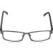 Foster Grant Men's Sawyer Multifocus Rectangular Reading Glasses 3.5x - Matte Gunmetal/Transparent - Buy Online on GoSupps.com