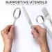 Linelax Weighted Utensils for Tremors and Parkinson's - 5 Piece Heavy Weight Steel Silverware Set - Adaptive Eating Flatware for Hand Tremor and Parkinson's - Buy Online on GoSupps.com