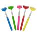 5 pieces of back scratch portable back scraps pull -out back scratches manual back scratch telescopic metal back scratch for head back leg and other tickling massages with soft rubber