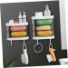Ciieeo 2pcs Box Storage Box Washcloth Holder Self Draining Soap Dish Wall-mounted Soap Dish Rotating Stand Soap Holder Wall-mounted Soap Stand Glove Box White Double Layer Plastic - Buy Online on GoSupps.com