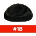 Lordhair Human Hair Toupee for Men Natural Hairline French Lace Front with Skin Perimeter Men's Hair System Off Black 1B# 6x8 inch - Buy Online on GoSupps.com