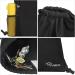 Ryaco Waterproof Gym Bag - Cord Strip Backpack for Sports & Swimming | Dry & Wet Separation Zippered Outer Pocket Ideal for School & Travel - Black - Buy Online on GoSupps.com