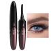 Heated Eyelash Curler Heat Curler Small Eyelash Curler with Comb Eyelash Curler with 4 Temperature Settings Double-Sided Anti-scald Eye Makeup Tool for Women and Girls Black