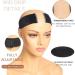 Elastic Non-Slip Wig Grip Headband - Thinner Velvet Band for Women's Wig and Scarf (2 Pack Black) - Buy Online on GoSupps.com