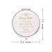 Sister Gifts Frosted Compact Makeup Mirror - Birthday & Graduation Ideas - 'I Carry Your Heart' Engraved - Silver Finish - Buy Online on GoSupps.com