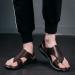 Buy Bunion Splints Men's Sandals - Stylish Leather Non-Slip Flip Flops for Hallux Valgus & Plantar Fasciitis | Summer Orthopedic Slippers - Size 8.5 Brown - Buy Online on GoSupps.com