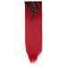 Womens 18 Clips 8pcs Full Head Hair Extensions 26 Inch Long Straight Dark Red Hairpiece dark red 26 Inch (Pack of 8)