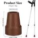 Crutch Tips Heavy Duty Replacement Rubber for Canes & Walkers - Non-Slip All Terrain Caps - Universal Fit - 4 PCS (Brown) - Buy Online on GoSupps.com