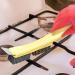 Shakven Steel Wire Brush with Scraper Steel Wire Brush Scraper Scrubber for Cleaning | Grout Cleaning Scraper Brush Home Dirt Removal Gadgets for Faucets Drains Yellow B - Buy Online on GoSupps.com