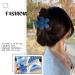 12 Pcs Multi-Shapes Claw Clips for Women Girls - Non-Slip Large Jaw Hair Accessories (Blue) - Buy Online on GoSupps.com