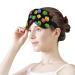 Varicoloured Dice Sleep Mask Eye Cover - Adjustable Strap for Men and Women - Blocks Light for Night Travel and Nap - Buy Online on GoSupps.com