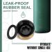 Opard 1L/800ml BPA-Free Water Bottle | Time Marking Sports Bottle | Outdoor Safe Dark Green Rope Version - Buy Online on GoSupps.com