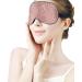 Shop Rose Gold Zebra Skin Sleep Mask | Adjustable Eye Shades for Women | Comfortable & Stylish Sleeping Cover - Buy Online on GoSupps.com