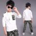 AMhomely Baby Boy Romper Sale: Letter Tracksuit Camouflage 2PCS Outfit Set for Boys 9-11 Years - White - Buy Online on GoSupps.com