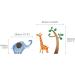 Decowall DW-1206 Wild Jungle Animals Wall Stickers for Kids - Peel and Stick Removable Decals for Nursery, Bedroom, Living Room - Buy Online on GoSupps.com