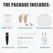 Rechargeable BTE Hearing Aids for Seniors - Noise Cancelling Ear Amplifiers with Volume Control - Set of 2 in White - Buy Online on GoSupps.com