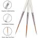 15 Pcs Detail Fine Paint Brushes Set | Ultra Fine Point Tip for Miniature Acrylic & Nail Painting - Buy Online on GoSupps.com