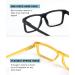Shop Oversized Square Reading Glasses 5-Pack for Men & Women | +1.25 Strength | Stylish & Comfortable Readers - Buy Online on GoSupps.com