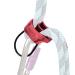 AOKWIT Professional 25KN Rappel ATC Belay Device Aluminum V-grooved Rock Climbing Belay Device Rappelling Descender Safety Equipment Red