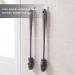 Silicone Rotating Bottle Cleaning Brush Set (Grey) - Includes 1 Bottle Brush, 1 Hook, and 1 Straw Brush - Buy Online on GoSupps.com