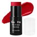 Mysense Cream-Blendable Red Face Body Paint Stick (1.06 Oz) Red Makeup Stick for Adults Children Halloween Cosplay Joker Clown SFX Makeup Waterproof Red Eye Black Stick