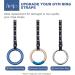 Zingtto Gymnastic Rings Straps - Adjustable Numbered Straps with Steel Carabiners - Quick Hook System - Easy Set Up - 1 Pair - Buy Online on GoSupps.com
