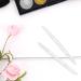 Sibba Glass Cuticle Pusher & Nail File Set - Professional Manicure Tools for Precision Cuticle Care and Gel Polish Removal - 2pcs Transparent Set - Buy Online on GoSupps.com