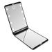 Pocket mirror compact mirror with dimmable LED light travel mirror with 8 LED lights hand pocket mirror with 1 /2 magnification foldable LED cosmetic level