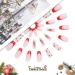 Vatocu Christmas False Nails - Long Xmas Snowflakes Glitter Press on Nails for Women and Girls (24pcs) - Buy Online on GoSupps.com