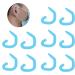 10 Pieces Reusable Childrens Face Shield Ear Hook Flexible and Comfortable Silicone Ear Protector Hook (Light Blue) - Buy Online on GoSupps.com