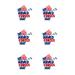 6 x Armed Forces Day Edible Wafer or Icing Cupcake Topper Fun Party Cake Decorations Perfect For Brownies Cookies Muffins & More! (Edible Wafer Card)