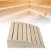 Qcwwy Sauna headrest made of wood modern sauna backrest backrest neck pillow wooden pillow headrest lumbar spine headrest relieves neck pain