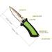 Cressi Lima Short Blade Knife for Scuba Diving and Spearfishing | Quick-Release Sheath & Hose Holder | Italian Design in Lime - Buy Online on GoSupps.com