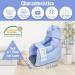 Heel Protectors for Bed Sore Relief | Ankle Pillow Cushion for Pressure Sores | Foot Pillows for Bedridden Patients | Pain Relief Support (1pc Blue - Buy Online on GoSupps.com