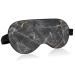 Haskirky Light Blocking Eye Mask Breathable and Adjustable Adult Men and Women Travel on Business Trips Yoga Meditation Light Smooth Comfortable Eye Mask Office Deep Sleep Goodies Grey Marble Textu