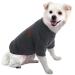 Hualisiji dog sweater fleece dog sweater large dogs sweatshirt warm and light with a soft texture easy to wear and light colors (3xl gray) 3xl gray