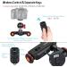 Andoer 3-Wheels Motorized Camera Dolly with Remote Control | 3 Speed Adjustable | Mini Ballhead Mount | Compatible with Canon Nikon Sony DSLR Camera Smartphone - Buy Online on GoSupps.com