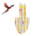 Bird diaper pet bird diapers washable reusable bird airsuit diapers for pet birds parasitic nymphic African ARA (XS)