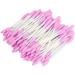 100 Cotton Swabs in One-Way Paper Roll | Double Color Beauty Make-Up Aids for Cosmetic Cleaning Make-Up Removal & Wound Care (Pink) - International Shipping Available - Buy Online on GoSupps.com