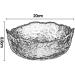 SHAOHUASC Japanese-Style Phnom Transparent Glass Bowl Irregular Vegetables Salad Bowl Home Large Fruit Dessert Bowl - Buy Online on GoSupps.com